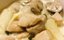 又酸又辣又下饭的德式奶油葱煮蘑菇鸡