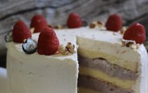 INS风酸奶油柠檬芋泥戚风