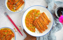 暖心の炸猪排咖喱饭