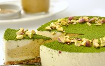 免烤❗️双色开心果慕斯｜自制开心果酱