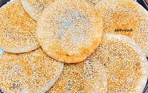 糯米豆沙芝麻饼 软糯香甜好吃到停不下来 快手面食 附细节视频详解