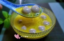 紫薯汤圆+南瓜西米露