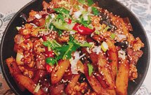 香辣川味干锅五花肉鱿鱼