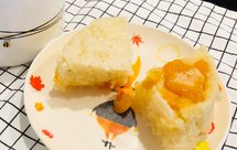 蛋糕粉版黄桃酱发糕