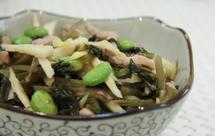 雪菜春笋炒毛豆