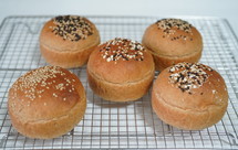 蜂蜜燕麦全麦汉堡胚 100%纯全麦