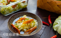 一夜渍的酸甜泡菜之大头菜