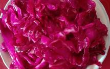 爽脆清淡素菜，紫色包菜