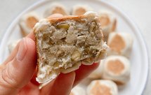 不用烤箱，不用料理机，低糖少油低卡健康无负担的平底锅绿豆饼 绿豆糕