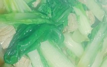 清淡爽口小白菜(白苗)炒肉