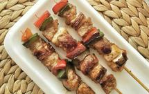 平底锅烧烤style：日式梅花肉串烧