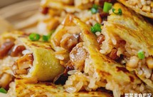 武汉名早餐【三鲜豆皮】，在家有个平底锅就能做