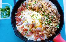 很随意的腊味煲仔饭自留