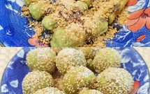 斑斓叶红糖糯米糍粑+糯米芝麻丸子麻圆（糯米粉版）