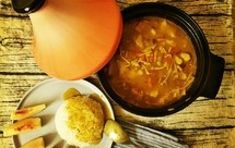 塔吉锅咖喱五花肉