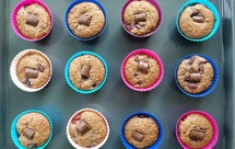 纯黑裸麦樱桃麦芬蛋糕，完美取代低筋面粉，好吃不胖