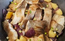 平底锅焗鲈鱼块