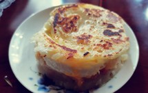 用微波炉做的鸡蛋汉堡