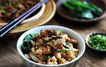 秘制照烧煲仔饭+甜梅菜烧梅肉(一锅两吃)