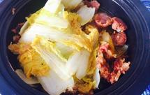 塔吉锅腊肠娃娃菜