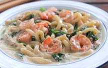 蘑菇&菠菜&虾仁味噌奶酱乌龙面