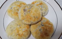 平底锅版酥掉渣豆沙小酥饼