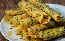 太香了，平底锅蛋卷……