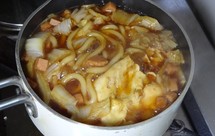 午餐肉寿喜锅风味乌冬面