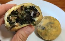 薄皮大馅-玉米面菜团子小白菜馅 & 白萝卜馅