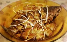 五花肉烧鱼