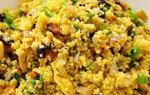 海参鸡蛋小米炒饭