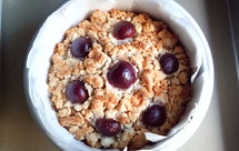 樱桃燕麦片全麦蛋糕