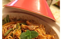 塔吉锅版豆角五花肉焖面