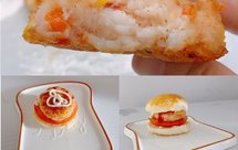 看得见虾肉的虾饼—虾饼汉堡