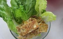 生菜鲨鱼肚蛋皮卷