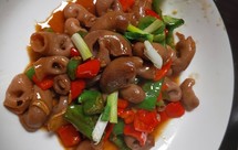 爆炒石斑鱼肚麻辣小章鱼