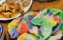 五谷丰登彩色饺子全麦粉