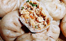 全麦粉麻辣豆腐包子低脂低卡减脂主食代餐全麦素包