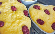 玉米面南瓜红枣发糕