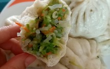 冬季萝卜丝虾皮包子