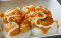 芒果飞鱼籽焗年糕