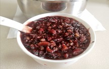 红豆燕麦黑米粥