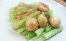 海米鱼丸脆芹菜