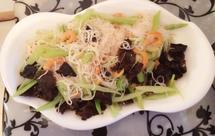 凉拌四样—芹菜、木耳、海米、粉丝