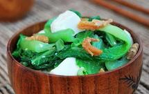 小白菜海米炖豆腐