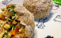 低脂低卡全麦粉蒸菜团子