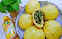 烙小白菜菜饼子（玉米面菜团子）可蒸可烙