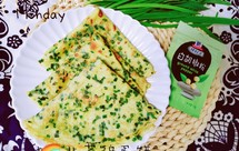韭菜虾皮鸡蛋饼