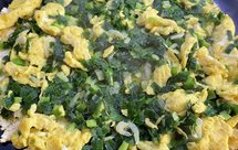 韭菜鸡蛋虾皮烀饼