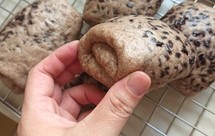 红糖黑米卷（添加黑全麦粉）